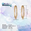 Richapex Pendientes de Plata y Oro Pendientes de aro de