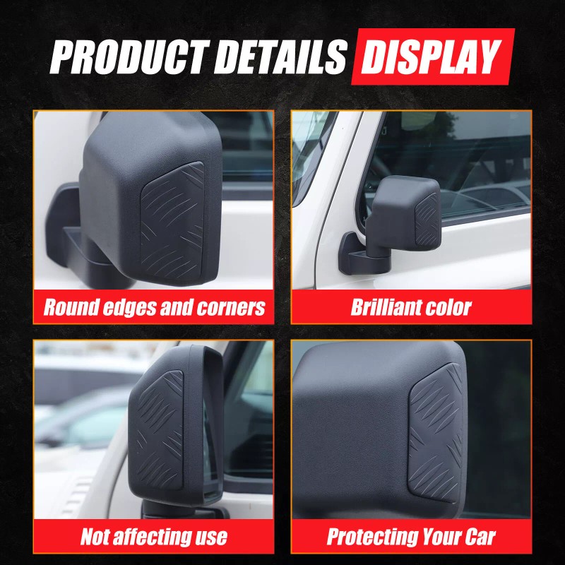 AUG For Ineos Grenadier 2020+ Black Alloy Rearview Mirror Anti-Scratch