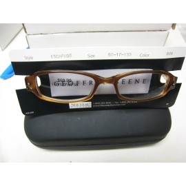 GEOFFREY BEENE EYEGLASS FRAMES Style  ESCAPADE in BROWN  50-17-135 W/ Case