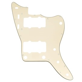 Musiclily Pro 13-Hole Guitar Pickguard for USA Vintage 60s Jazzmaster and SQ Classic Vibe, 3Ply Cream