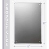 RIFOSA 12"x8" Toilet Rules Metal Sign Bathroom List Novelty Put