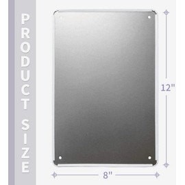 RIFOSA 12"x8" Toilet Rules Metal Sign Bathroom List Novelty Put It Clean Plaque