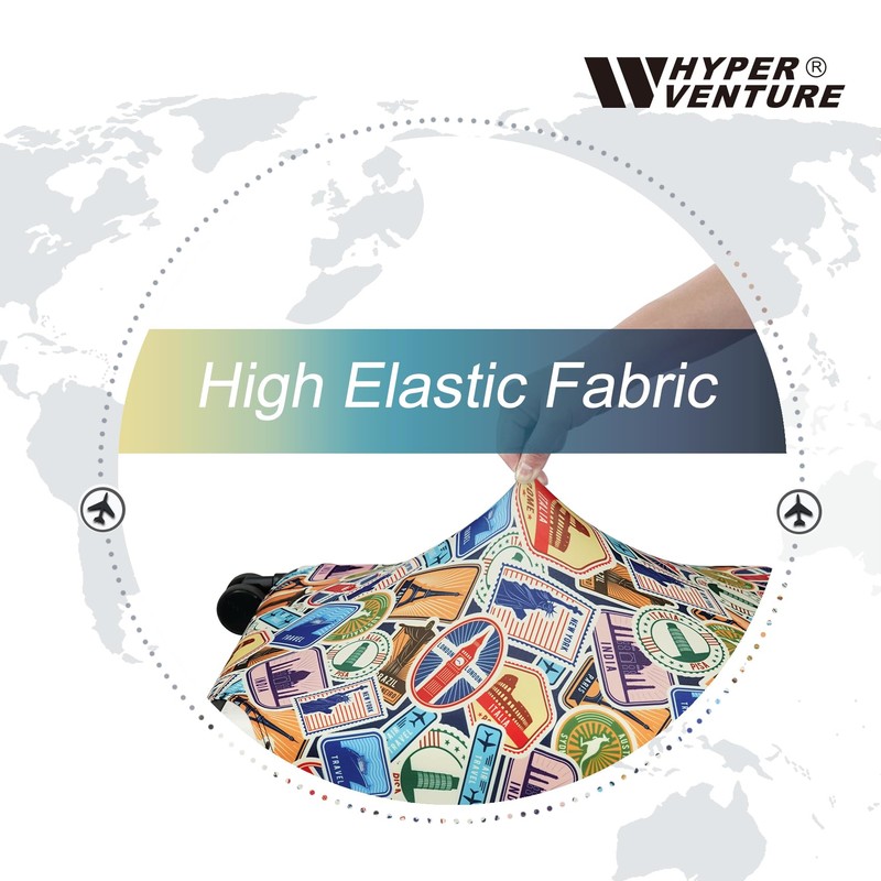 HYPER VENTURE Washable Luggage Cover - Fashion Suitcase Protector Fits