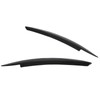 Pair Car Headlight Eyebrows Left Right Glossy Black Modification Replacement