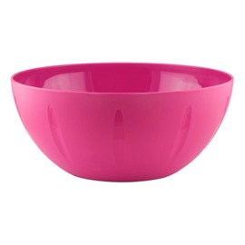 YBM HOME 10-Inch Plastic Serve Mixing Bowl for Everyday Meals - Ideal for Cereal, Snacks, Popcorn, Salad, and Fruits, Microwave Safe, Pink