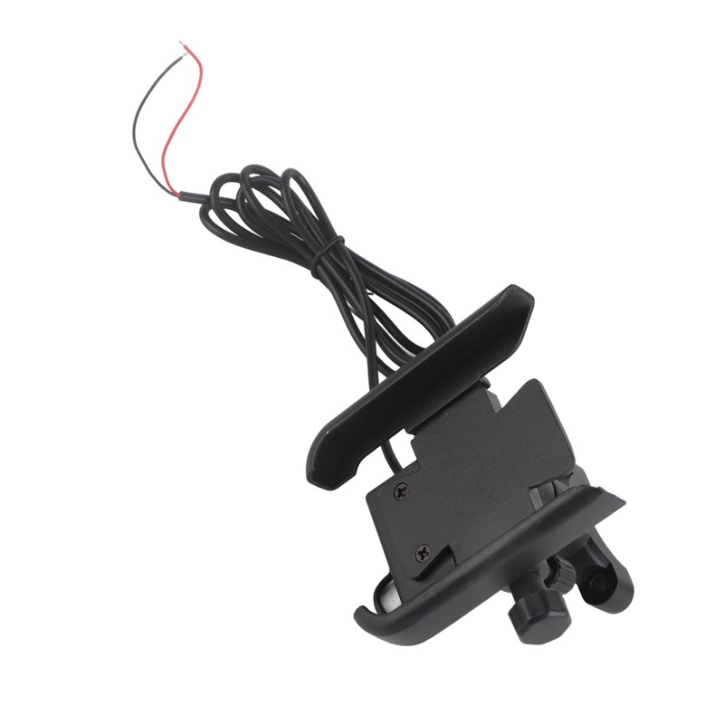 Motorcycle Phone Mount 5V2.1A Fast USB Charging 12 to 24V