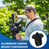 2 Pcs 1/4"-20 Camera Tripod Conversion Adapter, Aluminum Camera Tripod