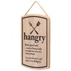 Hangry Definition Wood Wall Decor - Funny Hanging Sign for