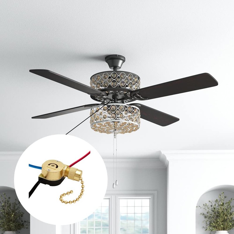 Ceiling Fan Switch Kit Zing Ear ZE-110M Pull Chain Light