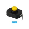 PATIKIL KAN-23 Locking Press Button Switch Curved Pin with Hole