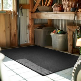 Heavy Duty Rubber Stall Mat - Under Dog Crate Mat - Gym Floor - All Purpose Utility - Protects Floors from Damage - 1/2" Thick - 3'x4'
