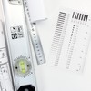 IMIKEYA Chest Card Scale Film Ruler Transparent Defect Detection Tool