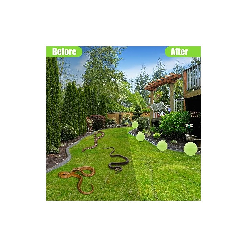 12 Pack Snake Repellent for Yard,Snake Away Repellent Outdoors,Moth Balls