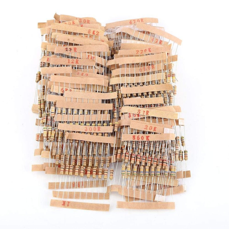 100 Value 1000pcs 1-10M Ohm 1 2W Carbon Film Resistor