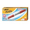 BIC GPM11RD Marking Fine Tip Permanent Marker, Rambunctious Red, Dozen