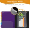 KTRIO 24 Pocket Poly Project Organizer, Spiral Binder Organizer Multi