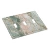 Lolreai Light Switch Cover Green Abstract Marble Modern Luxury 3