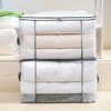 80L Clothes Storage Bags, 4 Pack Large Clear Capacity Clothes