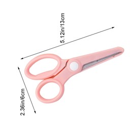 JIALWSJWAN Children Scissor Round Tip Pre School Training Scissors Durability Kids Art Craft Scissor for Children Student Teacher Craft Production