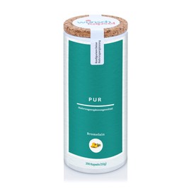Bromelain Pur (2400 FIP / 1200 GDU Daily) Premium Quality Pineapple Enzymes 290 Vegan Capsules, Handmade in the German Desired Capsule Manufactory