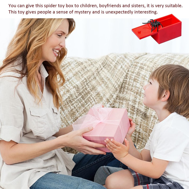 GTYHH 3-Piece Spider Box, Scary Spider Prank Box, Prank Props