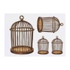 4 x 'Empty Bird Cage' Temporary Tattoos - Water Resistant,
