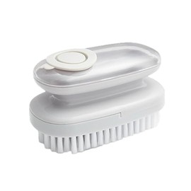 Reinigungsbürste für den Haushalt, langlebige Scheuerbürste mit ergonomischem Griff, Schuhreinigungsbürste aus Waschtuch mit Seifenspender, flexibel für Küche und Badezimmer