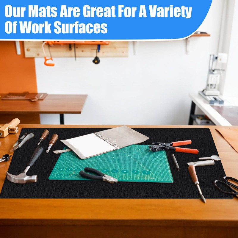47.2"x23.6" Work Bench Mat Extra Large PU Leather Workbench Mat
