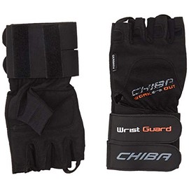 Chiba Men's Wrist Guard II Training Glove-Black, X-Small