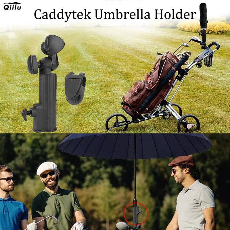 Qiilu Caddytek Umbrella Holder Universal Umbrella Holder for Golf Push