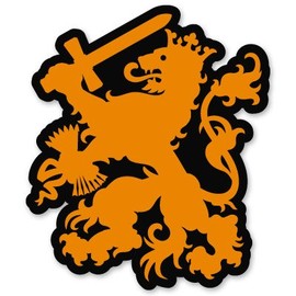 AK Wall Art Dutch Lion Netherlands Vinyl Sticker - Car Phone Helmet - Select Size