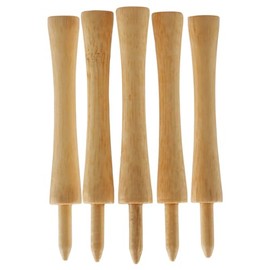 Castle Golf Tees Bamboo | Multiple Colours and Sizes | Environmentally Friendly and Sustainable Bamboo Golf Tees (83 mm (Natural)