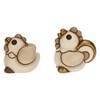 THUN, Ceramic Rooster and Hen Set Hand-Decorated Classic Nativity Scene