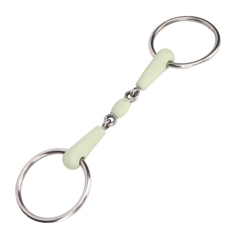 Ezweiji Horse Mouth Bit Apple Flavour Professional Stainless Steel Snaffle