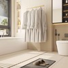 IBUYKE Wall Mounted Clothes Rack, Wood Wall Mounted Clothes Rail,
