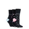SOCK SHOP GENTLE GRIP Non-Binding Cotton Crew Socks 3pr Womens
