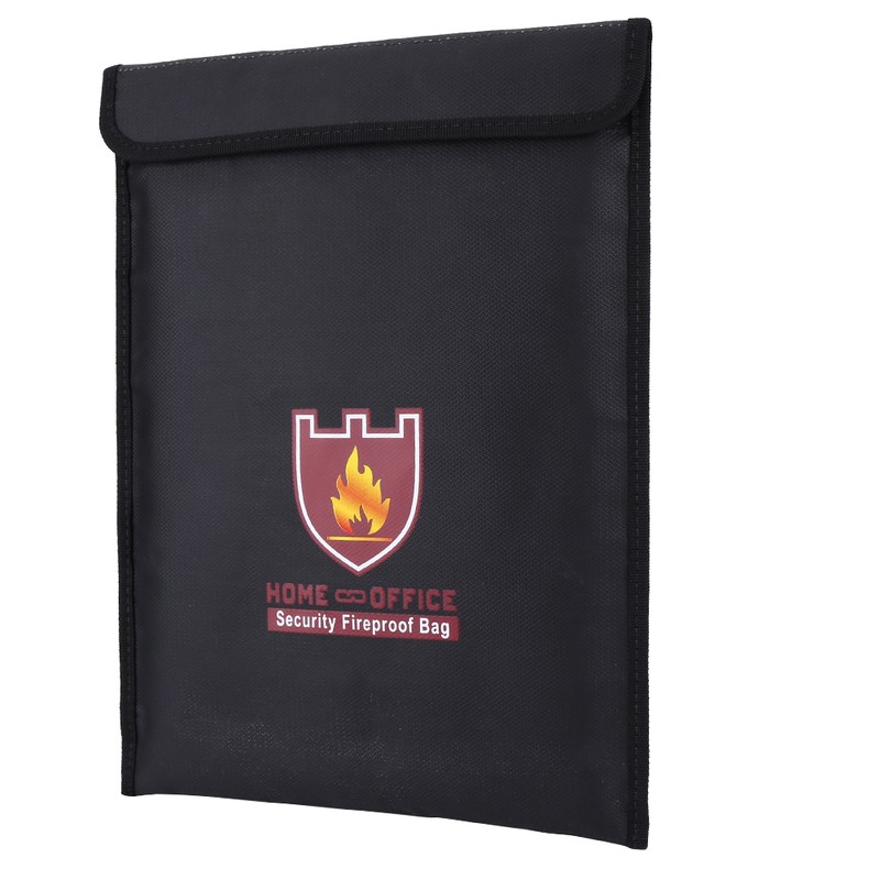 1pc Double Sided Fireproof Bag Fire Water Resistant Pouch for