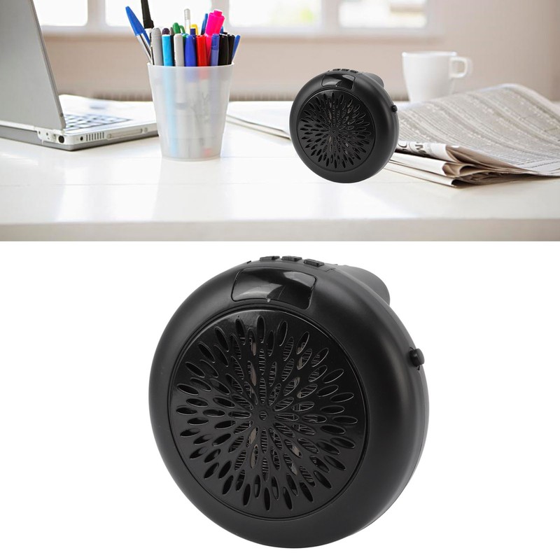 Black Electric Heater Mini Rapid Heating Simple Operation Table Electric