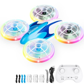 Skeufy Mini Drone for Kids for Beginner, Kids Toy drone with LED light, Altitude Hold, 3D Flip, Headless Mode, Hand Operated RC Quadcopter, Best Toy Gifts for Boys and Girls for Christmas