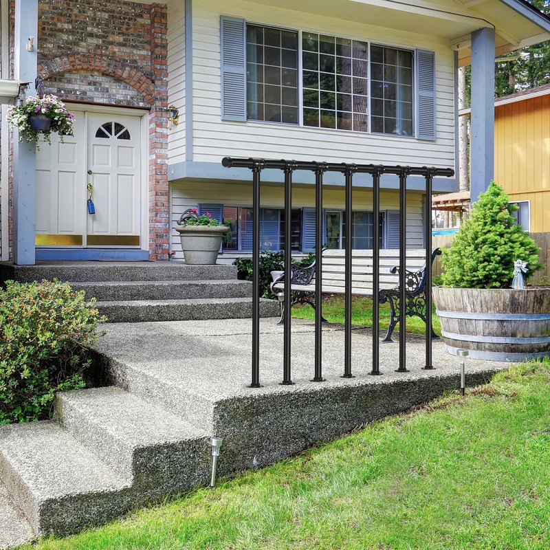 Metal Deck Railing, Flat Railing Kit, Metal Porch Railing Outdoor,