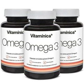 Vitaminica Omega 3 90 Cápsulas Blandas en Total 300 mg Cada Una de EPA y DHA - 90 Porciones