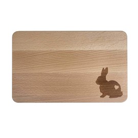 KATINGA Easter Breakfast Board Approx. 23 x 15 x 1 cm (Heart Rabbit)