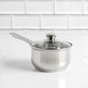 Ecolution Stainless Steel Sauce Pan with Encapsulated Bottom Matching Tempered