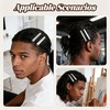 Hair Clips for Men Men's Hair Clip 10pk Silver Non