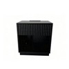 Night Stand with Charging Station, 23 Inch Tall Fluted Modern