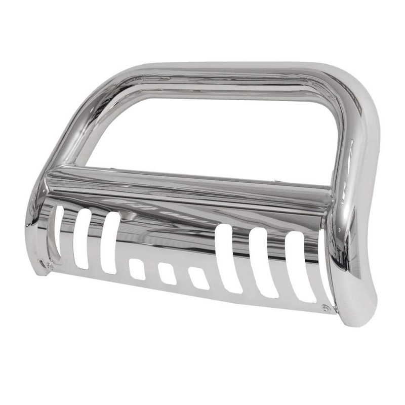 MOTORHOT Stainless Steel Front Bumper Bull Bar Grille Guard Compatible