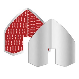 Catcan 2 PCS Boat Keel Guard, Stainless Steel Notched Boat Bow Protector with 4PCS Strong Adhesive for Protection Ships Yachts from Wear and Scratches