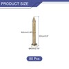 QUARKZMAN Pack of 80 Brass Nails 2 mm x 20