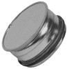 Vent Systems 4" Galvanized Steel Duct End Cap with Rubber