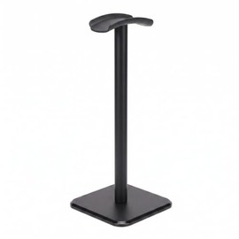 GOWENIC Soporte para Auriculares, Soporte Universal para Auriculares con Bandeja Flexible de TPU y Soporte de Metal de Aluminio para Todos los Tamaños de Auriculares (Black)